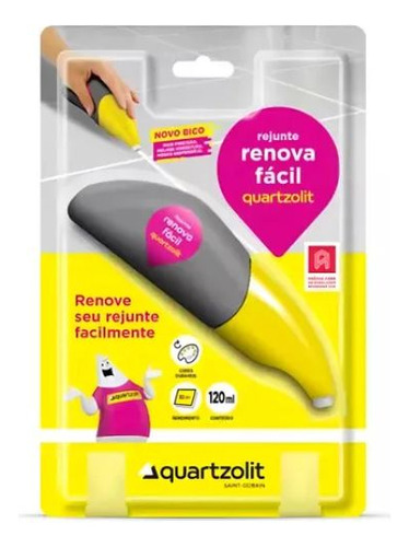 Rejunte Acrílico 120ml Quartzolit Branco Pronta Entrega