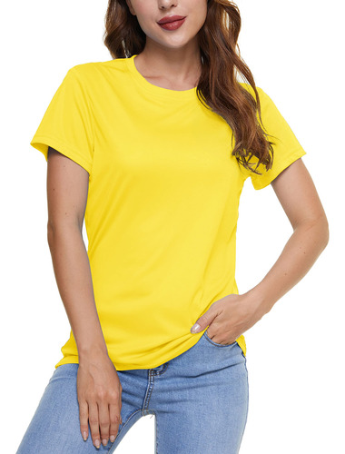 Tacvasen Camisa Manga Corta Para Mujer Proteccion Solar Upf