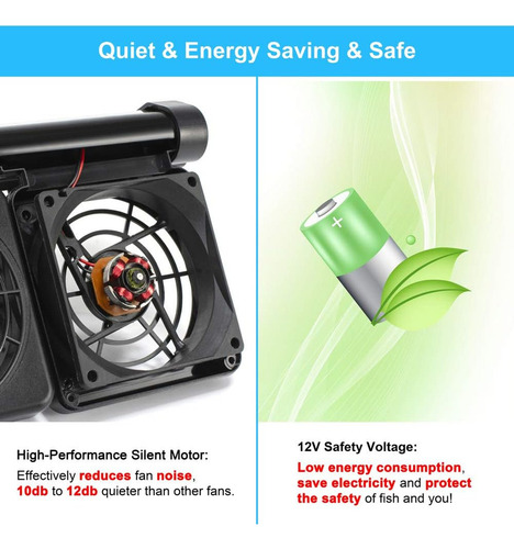 Ventiladors De Refrigeración For Acuario Dc 12v