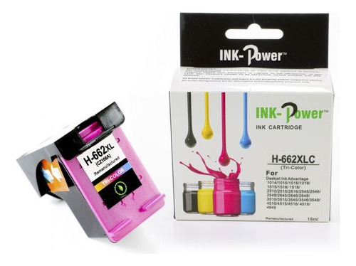 Tinta H-662xlc Tricolor Para Deskjet Ink Advantage 1014