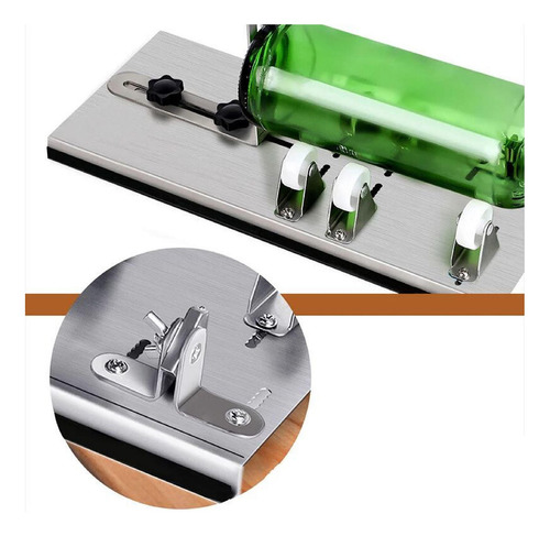 Cortador De Botellas De Vidrio Ajustable De Acero Kit