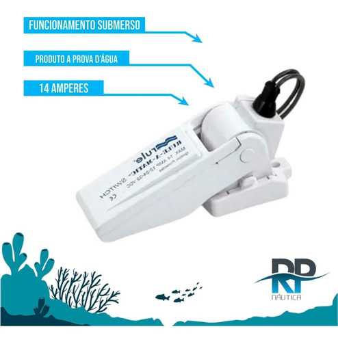 Automático Rule 14 Amp Para Bomba De Porão 12-24v Mod 35-a