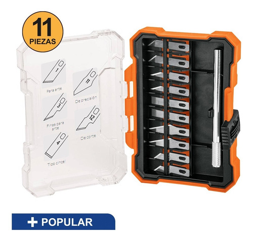 Juego De Exactos Hobby Con Estuche 11 Piezas Truper 17512