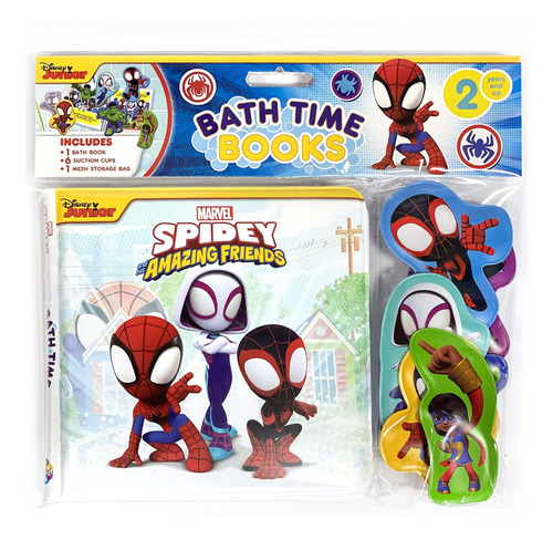 Libro: Spidey And His Amazing Friends Bath Time Books (eva