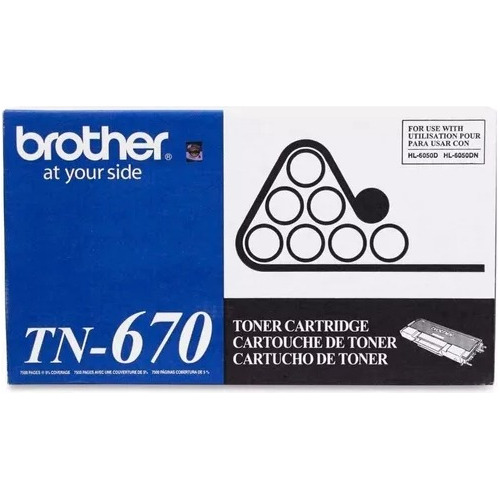 Toner Original Brother Tn-670 670 Tn670 Hl6050d 6050dn 6050