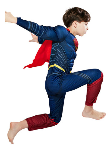 Disfraz Superman Para Niño Cumpleaños Halloween Navidad