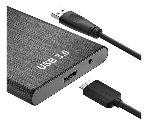 Disco Duro Portátil Externo De 2tb En Color Negro Usb 3.0