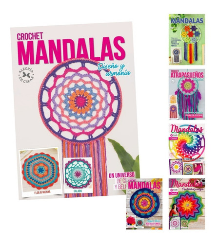 Revistas Tejido Crochet Pack De 6 Mandalas Y Atrapasueños 