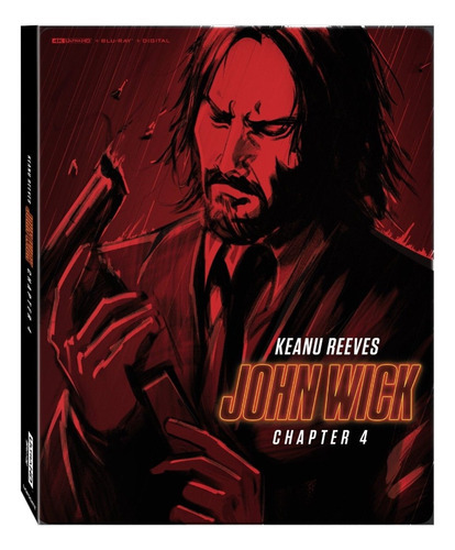 John Wick 4 Cuatro Steelbook Pelicula 4k Ultra Hd + Blu-ray