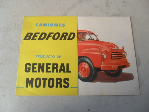 Folleto Publicitario Camion Bedford Gm Antiguo Colectivo