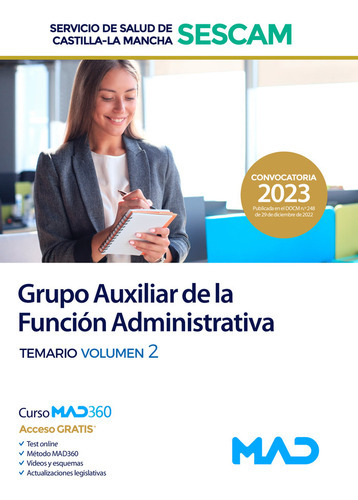 Grupo Auxiliar Funcion Administrativa Servicio De, De 7 Editores. Editorial Mad, Tapa Blanda En Español