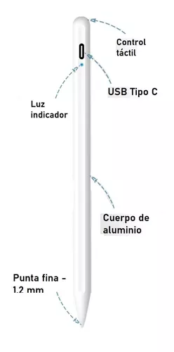 Lápiz óptico para iPad Pencil de 10ª/9ª/8ª generación de 10.2 pulgadas,  rechazo de palma de 0.059 in, punta fina, compatible con Apple Pencil para