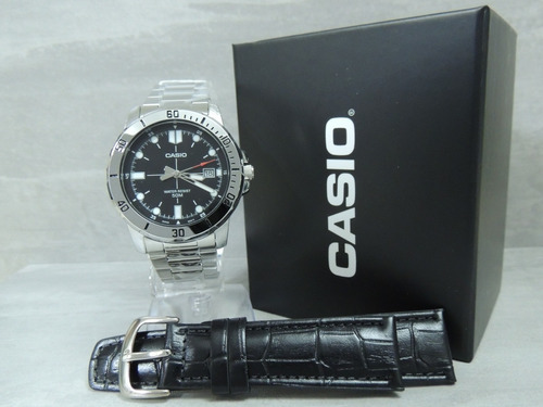 Relógio Masculino Casio Mtp-vd01d-1evudf + Pulseira Extra Nf