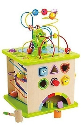 Hape Country Critters - Cubo De Juego De Madera Para Niños