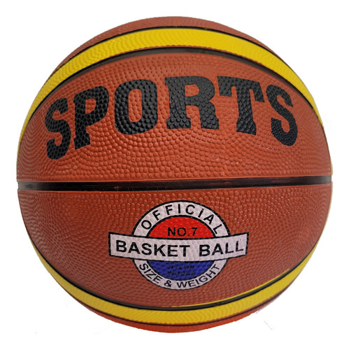 Balón de baloncesto Sports J-161 nº 7 color naranja de interior/exterior