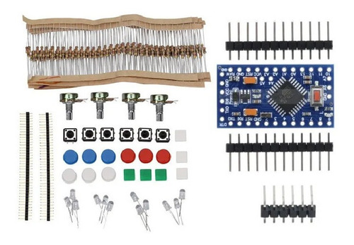 Kit Componentes Electronicos Placa Pro Mini Para Arduino