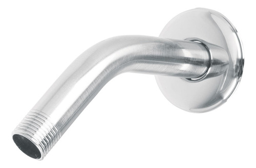Brazo Acero Cromado Y Chapetón Acero Inox Para Regadera