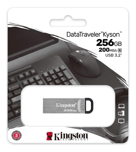 Kingston Datatraveler Kyson 256 Gb Unidad Flash De Metal Usb