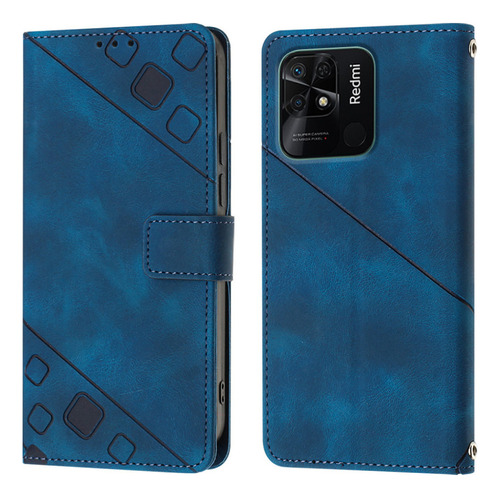 ( Funda Tipo Cartera Con Tapa En Relieve Para Xiaomi Redmi 10c
