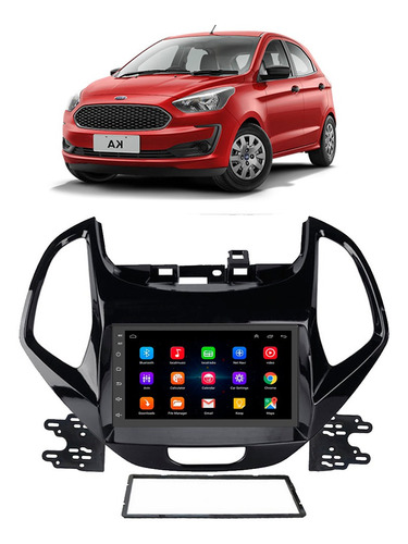 Central Multimidia Android Ford Ka 2018 A 2021 Tv Online Gps