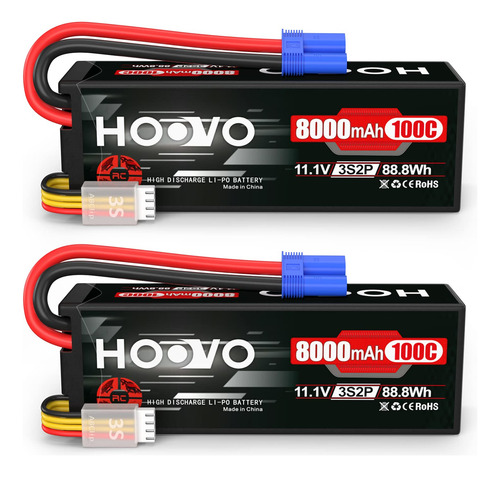 Batería De Lipo Hoovo 3s 11.1v 8000mah 100c Batería De Rc