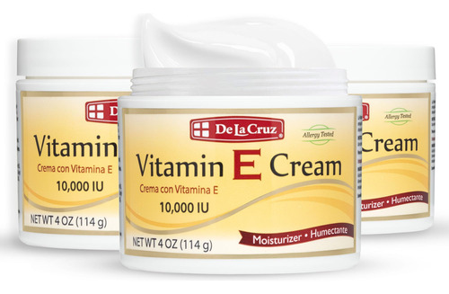 De La Cruz Crema Hidratante De Vitamina E Para Rostro Y Cuel