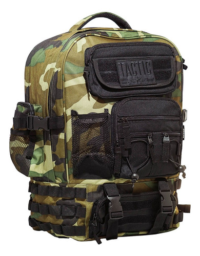 Mochila Lsyd Tactic 19.5 Pulgadas Verde Camuflado