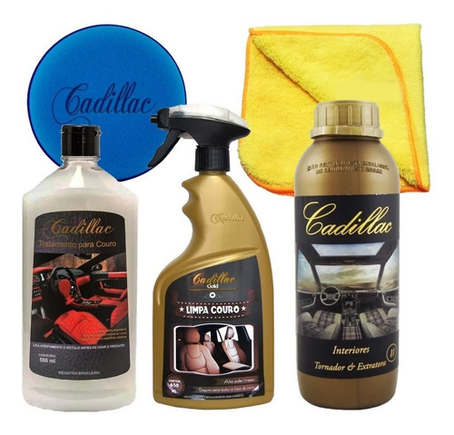 Kit Limpeza Hidratação De Couro Banco De Couro Apc Cadillac