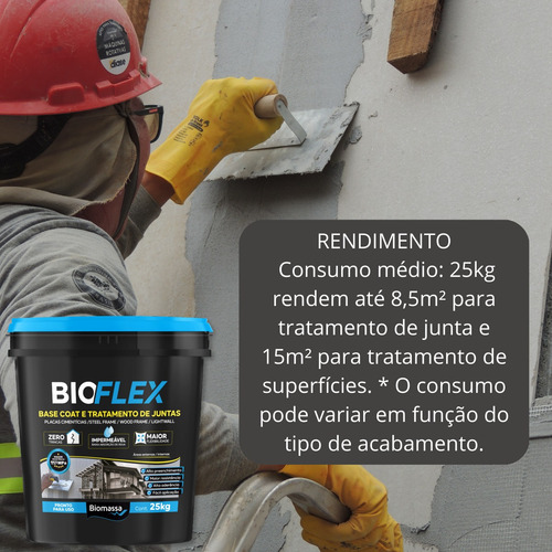Massa Base Coat P/ Placa Cimentícia Light Wall Steel Frame
