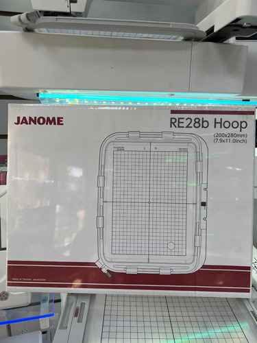 Bastidor Hoop  Re28-b Janome 20x28 Cm Maquineriajuanma