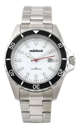 Reloj Mistral Hombre Gst-7236-1a Acero Calendario Clásico