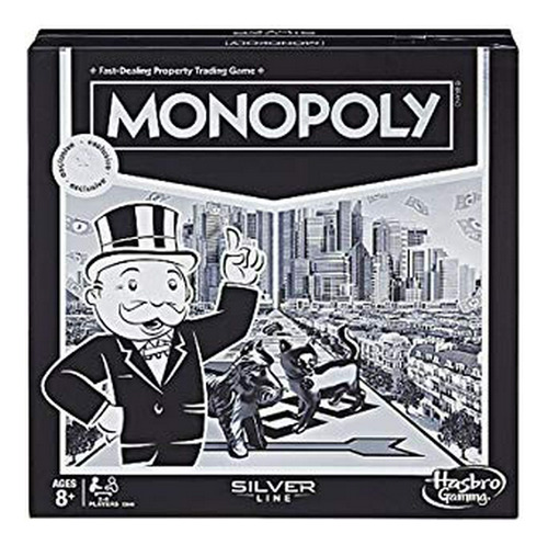 Monopoly Edición Plata: Juego De Mesa Premium