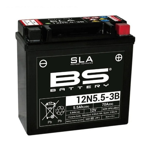 Batería Moto Bs Battery 12n5.5 3b 5.5ah 12v Oferta