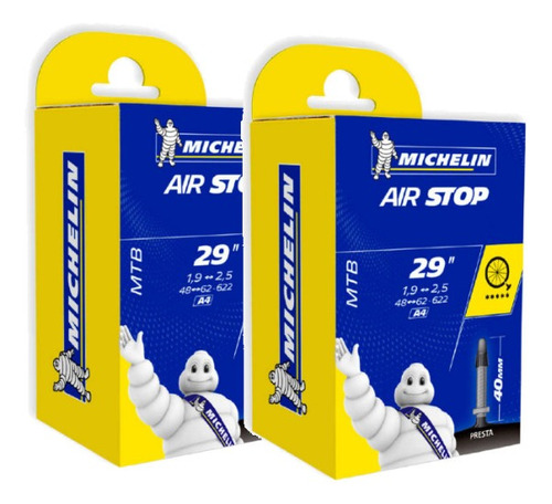 Par De Câmaras De Ar Michelin 29 Air Stop 40mm
