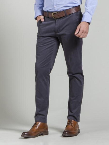 Pantalon Benson Y Thomas Corte Chino De Vestir Azul