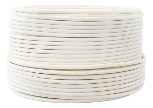 Cable Calibre 10 Para Instalaciones Eléctricas Contactos Apagadores Rollo Con 100m, Pvc Blanco