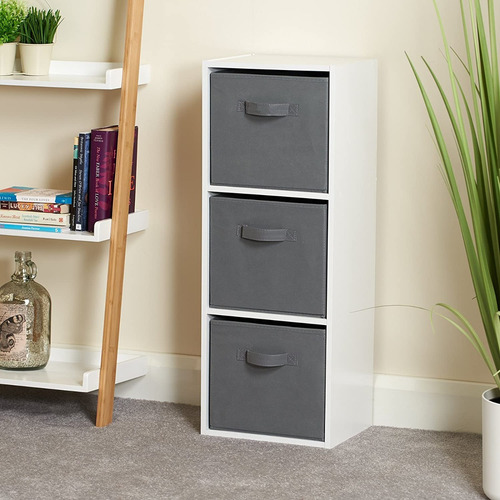Canasto Grande Caja Organizador Tela Plegable Compacto 28x40