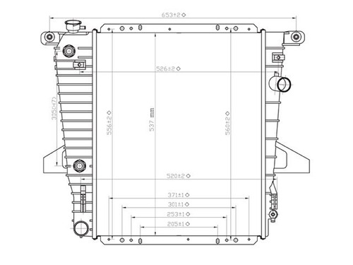 Radiador Explorer 1995-1996-1997 V6 4.0 Automatico Cdr