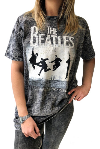 Remeron The Beatles Mujer Jump Rock Vestido Remera Larga