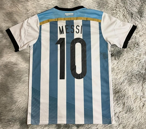 Jersey Adidas Argentina Mundial Brasil 2014 Talla S Messi (Usado)