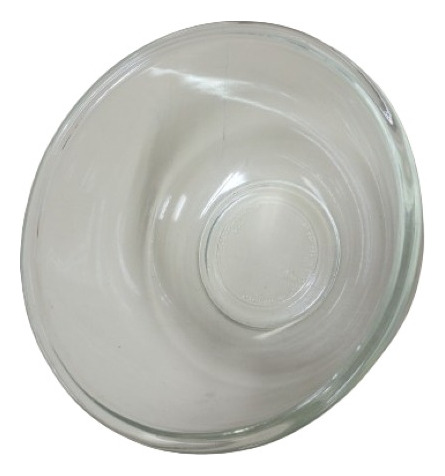 Bowl De Vidrio Redondo - Recipiente - Vintage (Usado)