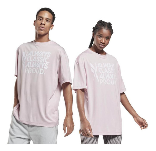 Reebok Remera Unisex - Pride Rosa