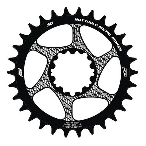 Coroa Nottable Direct Mount Padrão Sram 30d 3mm Offset