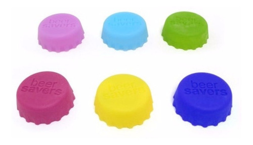 Imagen 3 de 5 de Tapa Cerveza O Botella Vidrio Silicona Colores