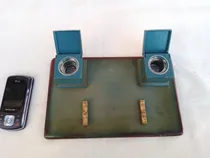 Comprar Antigua Escribania Tintero Porta Plumas Recipientes Metálico