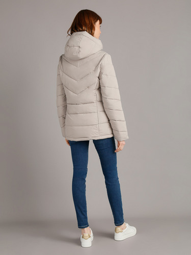 Parka Strech Packable Gris Calvin Klein