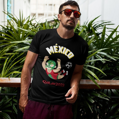 Imagen 3 de 9 de Playera Lucha Libre - Mundial - México - Qatar 2022