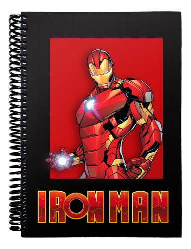 Cuaderno Libreta Anotador A6 Lisa - Iron Man 66