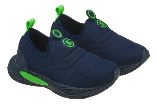 Kidstep Tênis Meia Infantil Calce Fácil K Masculino Bordado