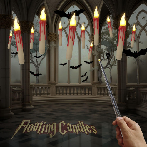 Uplavie Decoraciones De Halloween, 12 Velas Led Flotantes Co